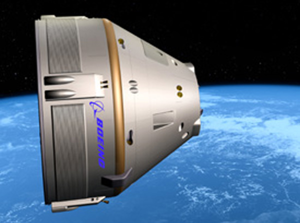 Boeing's 7-seat crewed capsule, the CST-100 (Image: Boeing)