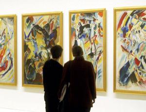 Art and emotion: what joyful squiggles (Image: Michael Kappeler/AFP/Getty)