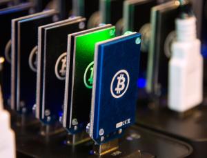 Bitcoin accessories pictured at the Plug and Play Tech Center in Sunnyvale, California, in October (Image: Stephen Lam/Reuters)